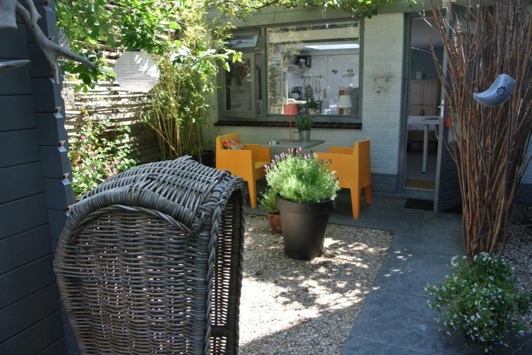 Tuin zomerhuis